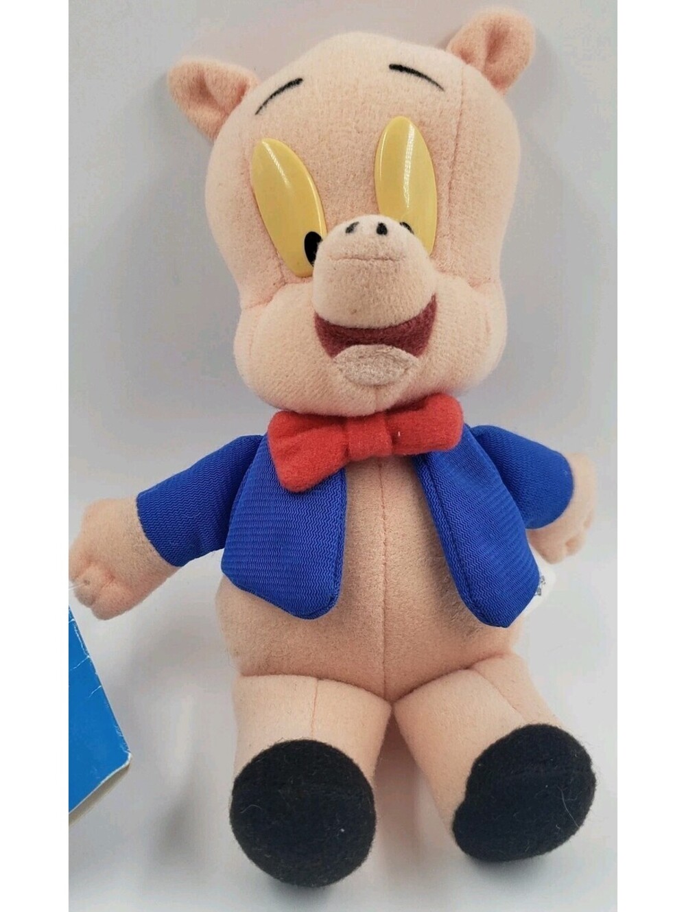 1998 Looney Tunes Porky Pig Plush 8" Play By Play w/ Hang Tag Warner Bros